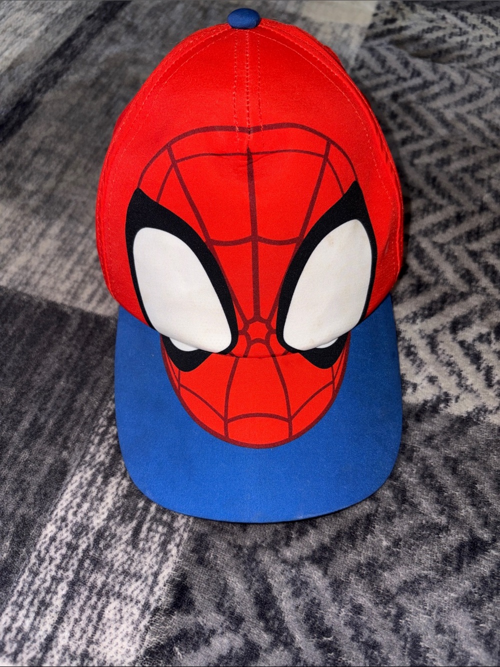 Kids Spiderman Superhero Cap - Red and Blue